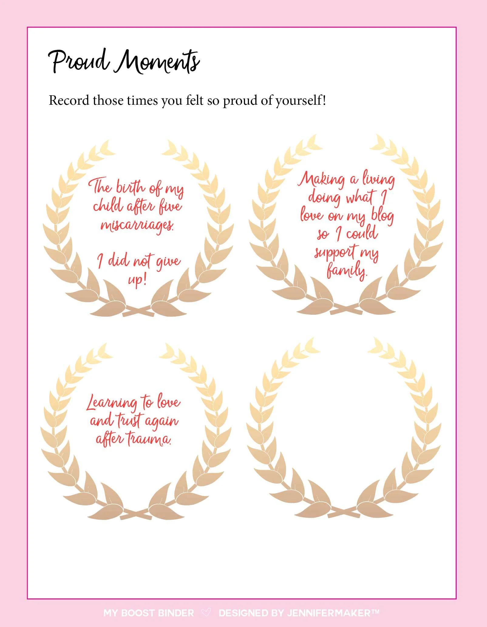 Boost Binder: Record all the good you receive to uplift you on those bad days - Image 5