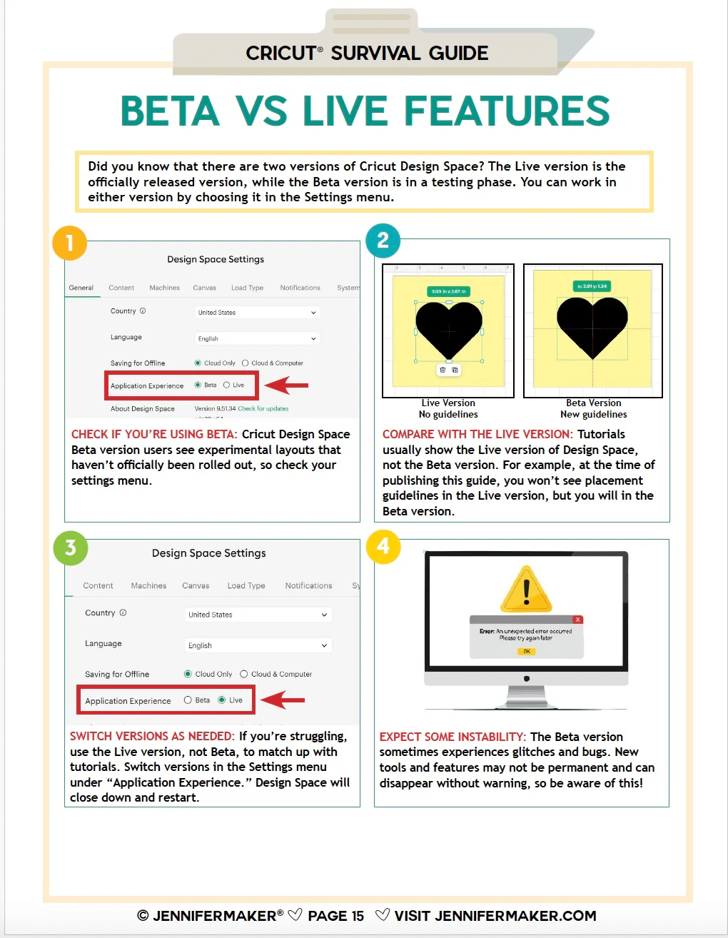 Cricut Survival Guide: Fixes, Tips, and Shortcuts for Confident Cricut Crafting – Digital Download - Image 3